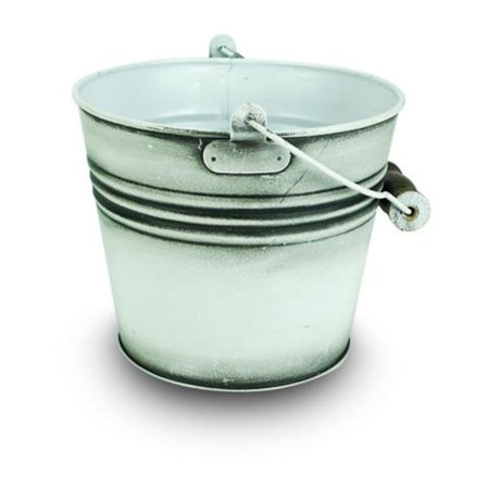 PERFECTPATIO 6 in. Banded Planter; White PE864830